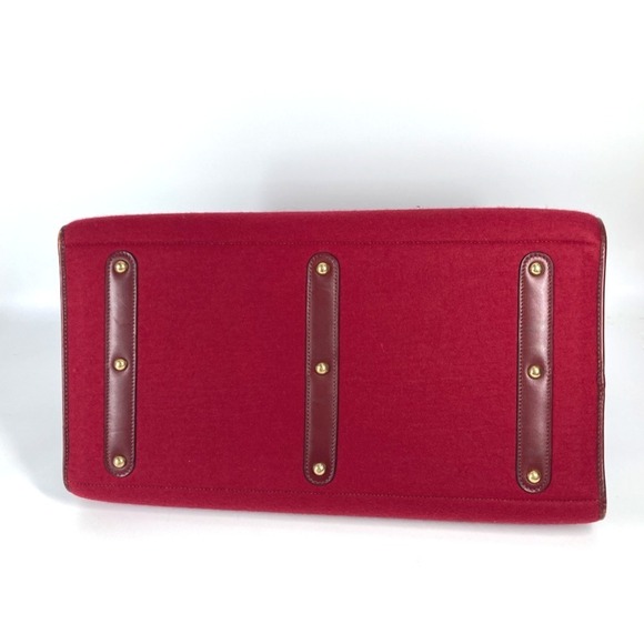HERMES Red Leather Boston Bag - Picture 5 of 15